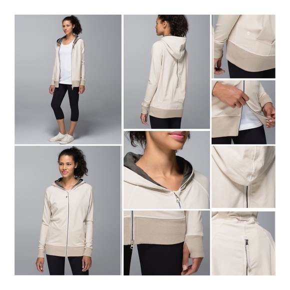 LULULEMON Rollin' With My Omies Hoodie - Telemark Print Angel Wing Mojave Tan - Picture 1 of 16